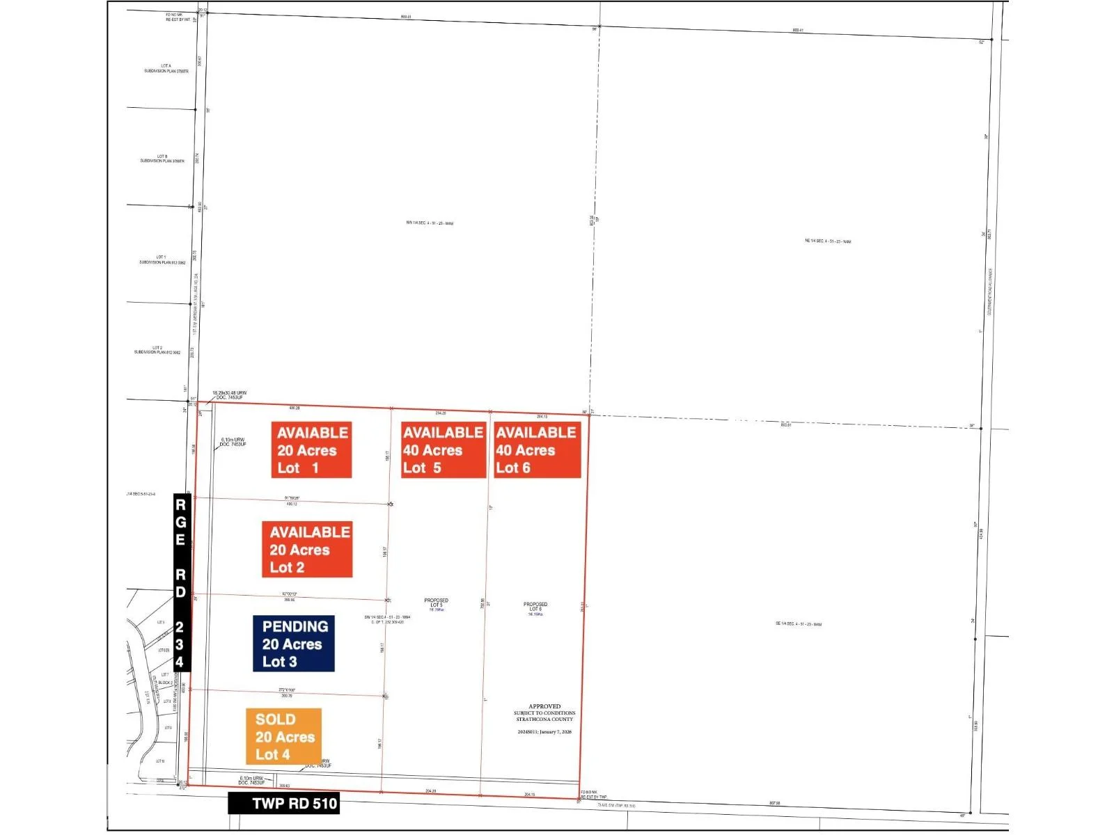 TWP 510 RGE RD 234, Rural Strathcona County - 0 bedroom No Building for sale