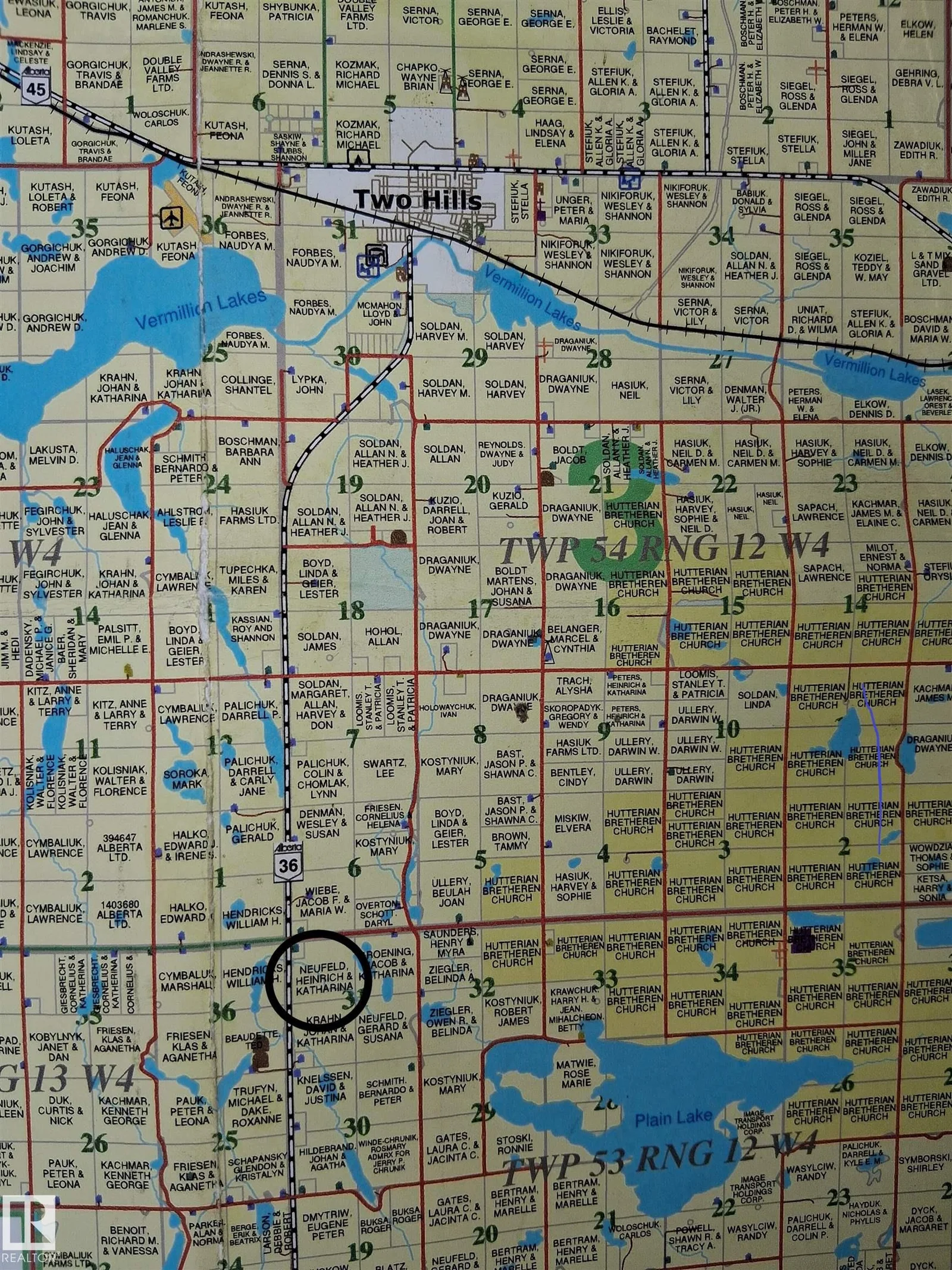 TWP RD 540 HIGHWAY 36, Rural Two Hills County - 0 bedroom Vacant Lot/Land for sale