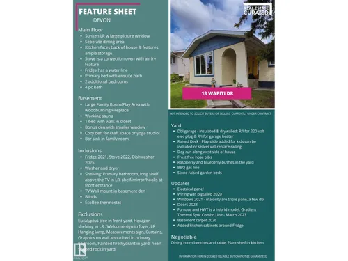 18 WAPITI DR, Devon - $425,000