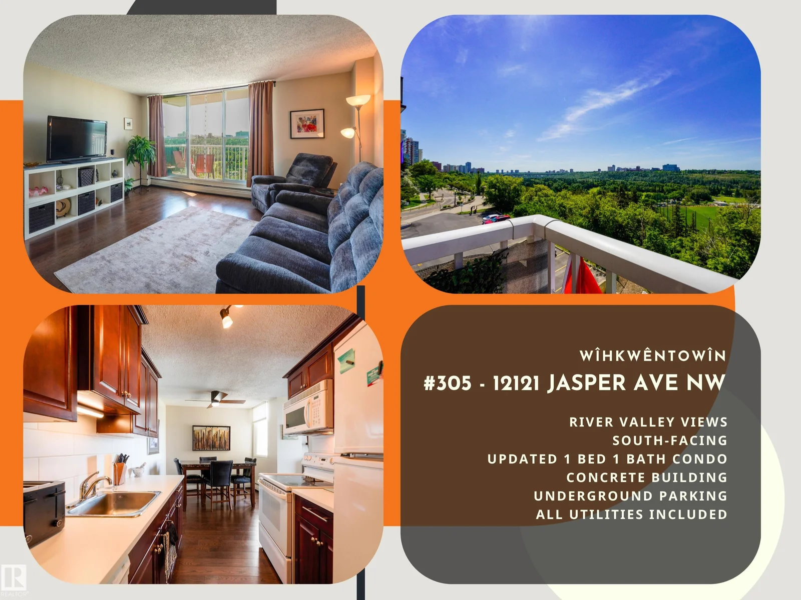 #305 12121 JASPER AV NW, Edmonton - 1 bedroom Apartment for sale
