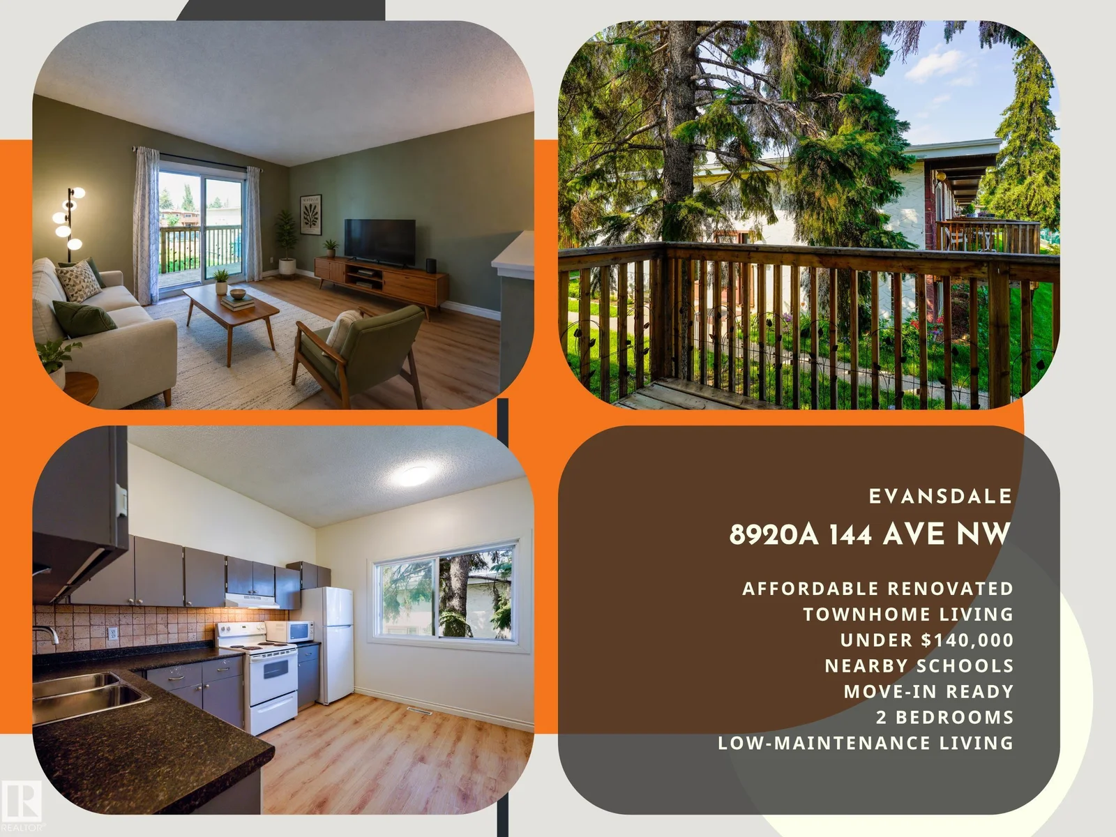 8920A 144 AV NW, Edmonton - 2 bedroom Townhouse for sale