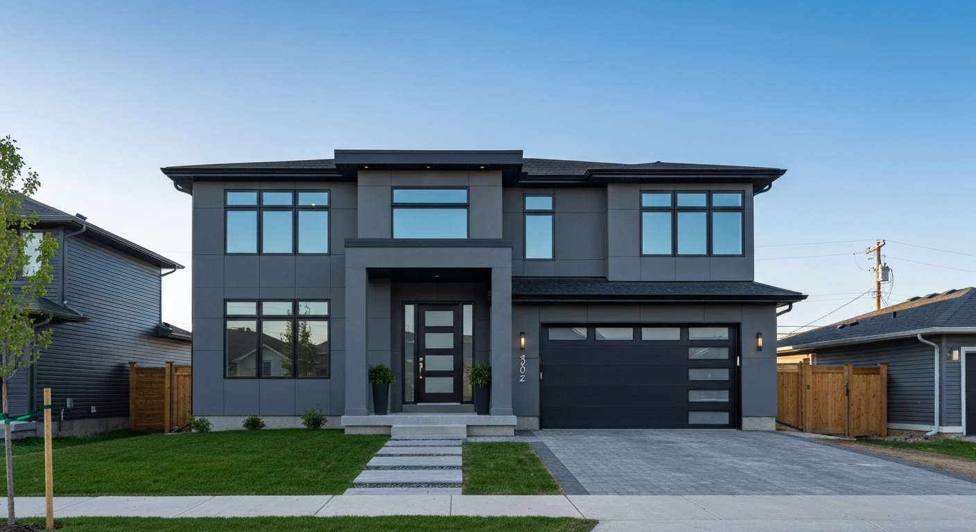 Image of a house with a 'for sale' sign, representing foreclosure homes in Edmonton.