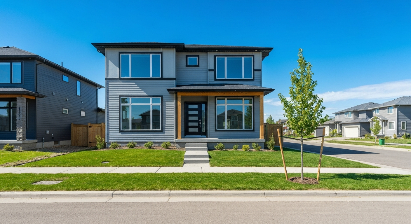 A modern, budget-friendly starter home in an Edmonton neighbourhood