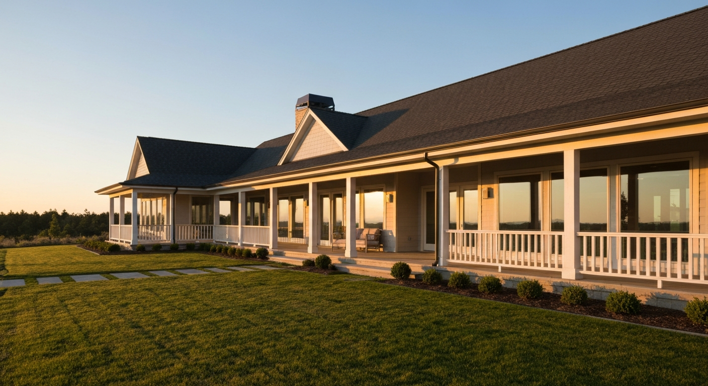 Exterior of a modern home in Sherwood Park, Alberta