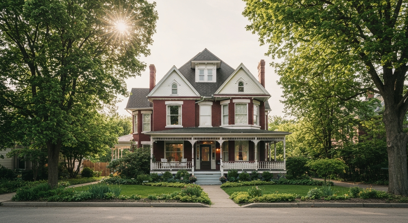 Street view of homes in Strathcona, Edmonton